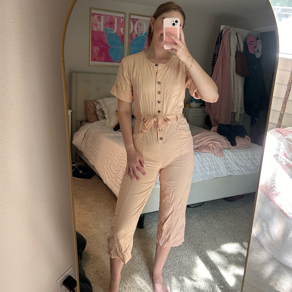 Madewell Pink Jumpsuit